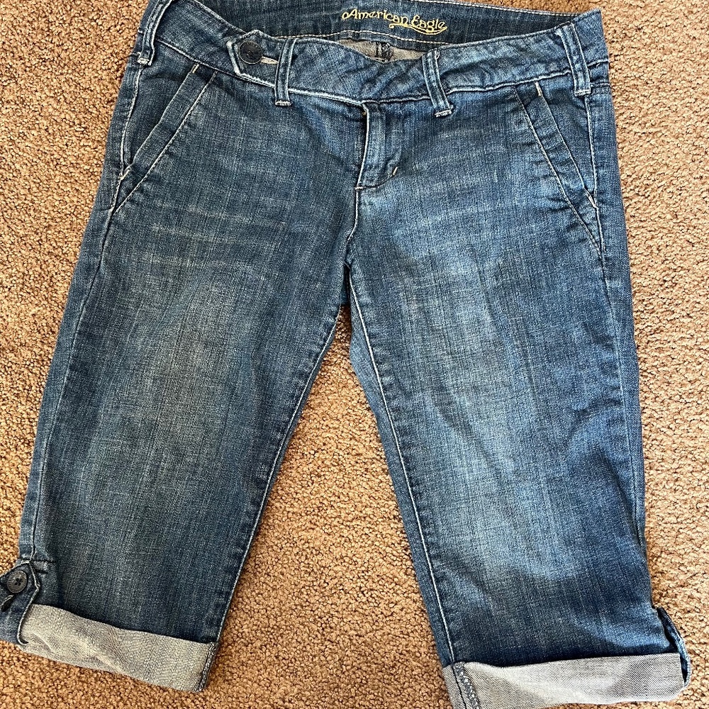 American Eagle cropped carpi size 4
